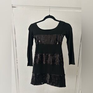 Black Sequin Dress